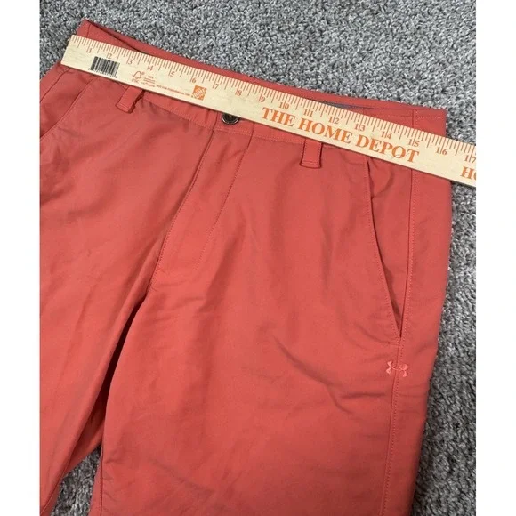 Under Armour Match Play Performance Golf Shorts Stretch‎ Coral Mens 32 Inseam 11 - Picture 7 of 8